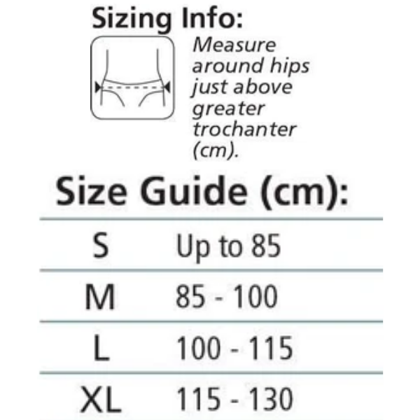 Serola belt size guide
